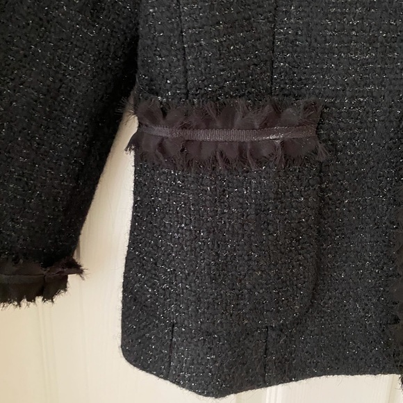 Vintage Ladies Talbots Black sparkly Boucle jacket **non smoking home**. NWOT - Picture 11 of 11